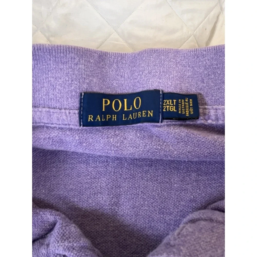 Polo Ralph Lauren 2XLT Purple Big Tall Pony Logo Short Sleeve Polo Shirt